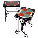 Pair of Tile Tables