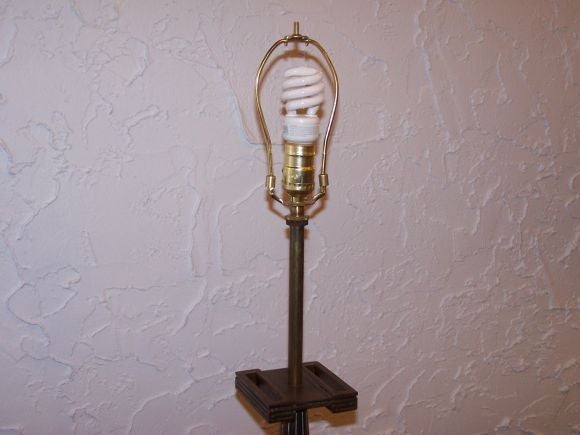 Elegant Stiffel Lamp with Greek Key Design 1