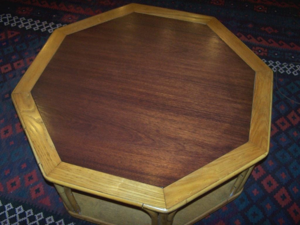 Octagonal Rattan Cocktail Table 1