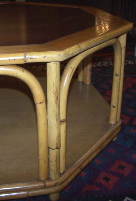 Octagonal Rattan Cocktail Table 3