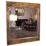 Lebarge Mirror with Floral Border