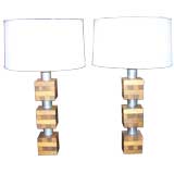 Pair of Sculptural Lamps