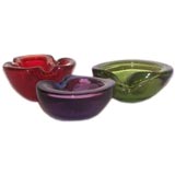 Vintage Murano Geode Bowls, attributed to A. Seguso