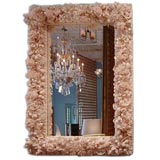 Large Vintage Shell Mirror