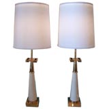 Vintage Pair Stiffel Parzinger Style Table Lamps