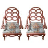 Vintage Frances Elkins Pair of Armchairs