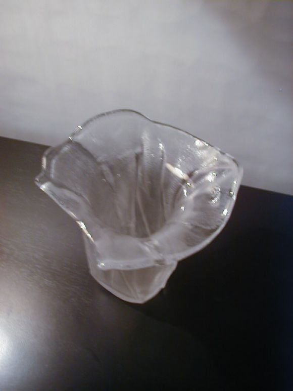 Superb example of Michael Boehm's work, the drapery vase is an out of production piece, which was available also in a bowl. Pictured on page 118 of the book 