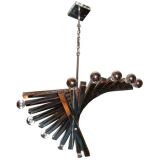 Lightolier Chrome Chandelier