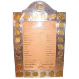 Coin Silver Presentation Frame With David Lloyd George Signature