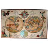 Harris Strong  Map of the World Tile Wall Sculpture