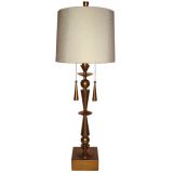 Monumental Gold Leafed Lamp Attributed to Parzinger