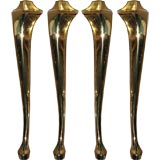 Vintage Superb Set of Four Solid Bronze Table Legs