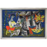 Robert Debieve Mid Century Cubist Tapestry