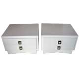 Pair American of Martinsville Low End Tables in the Asian Taste