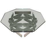 Octagonal Lucite Coffee Table