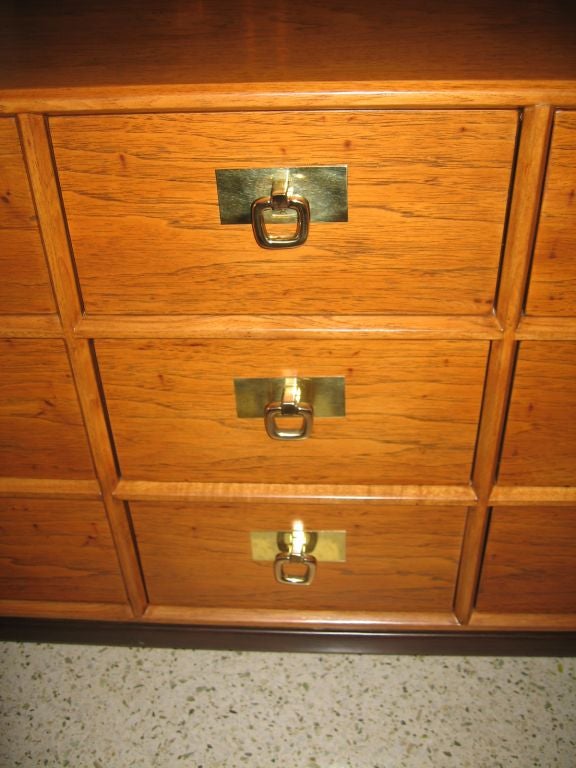 Mid-20th Century Henredon Nine Drawer Dresser in the Asian Taste