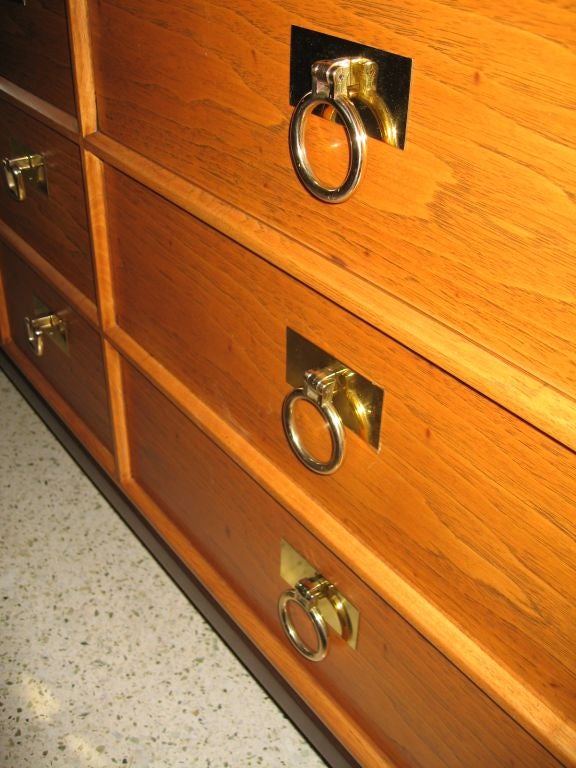 Pearwood Henredon Nine Drawer Dresser in the Asian Taste