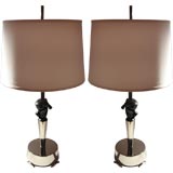 Vintage Pair Viktor Schreckengost  Moderne Table Lamps