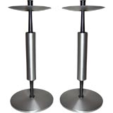 Monumental Pair of Machine Age Candlesticks Style of Teague
