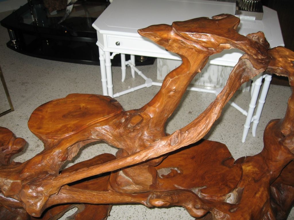 Mid-20th Century Massive Mid Century 7 Foot+ Teak  Sculpture Divider or Screen