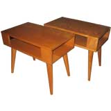 Pair Russell Wright for Conant Ball End Tables