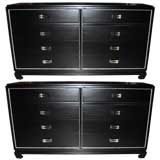 Pair R-Way Dressers or  Chests of Drawers in the Asian Taste