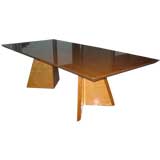 Fantastic Saporiti Birdseye Maple Dining Table Fantastic Saporiti Birdseye Maple Dining Table