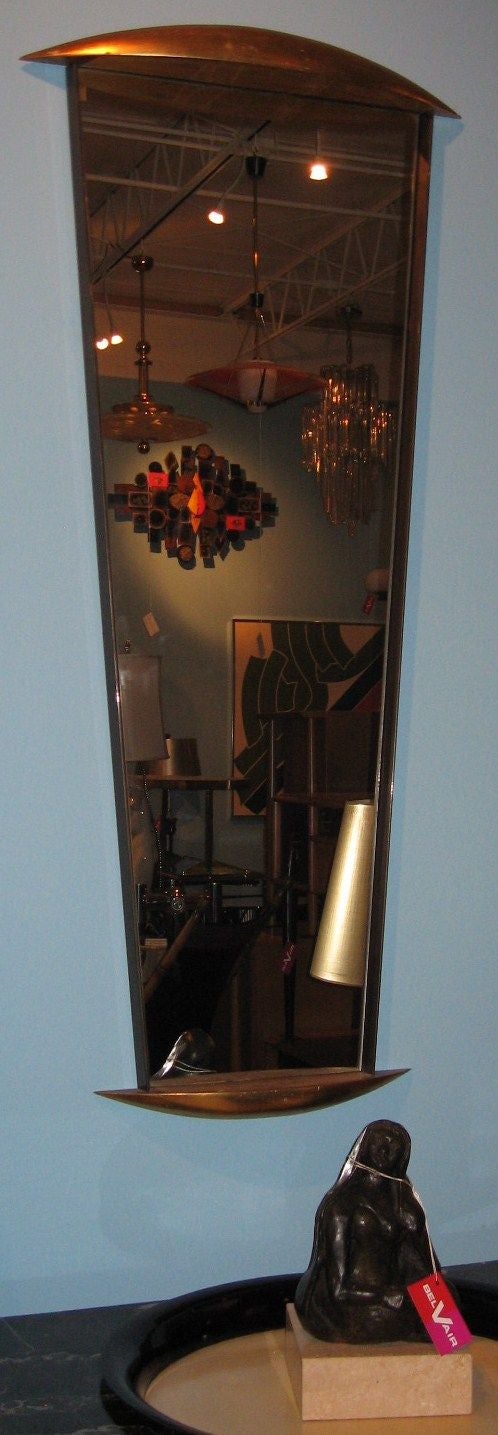 Giant Pier Mirror in the style of Gio Ponti