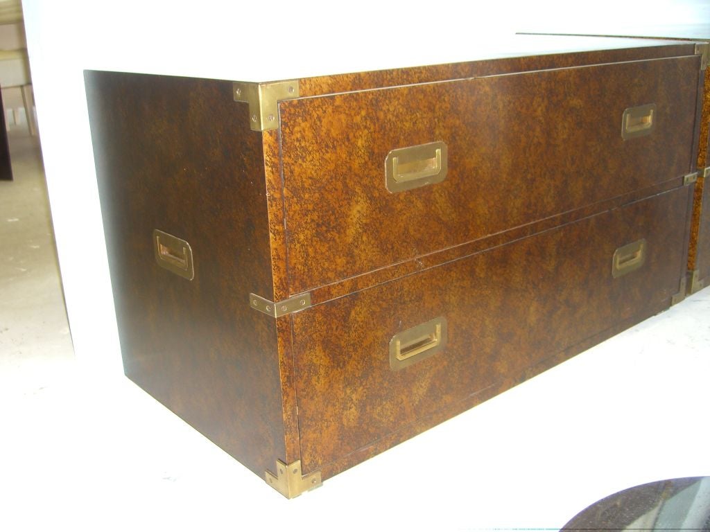 PAIR OF CAMPAIGN CHESTS