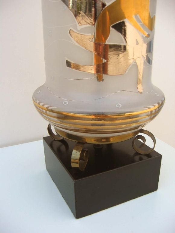 1940s Glass Diana Lamp