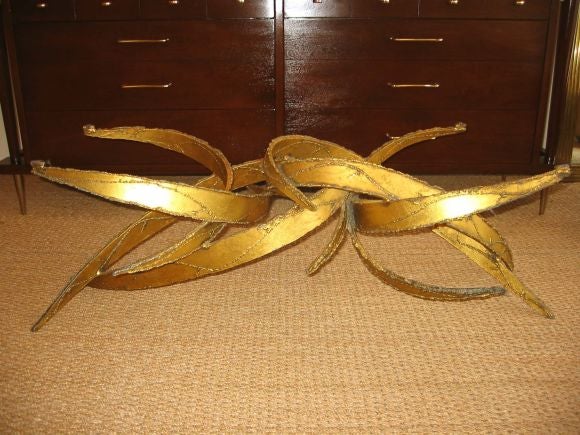 Paul Evans Sculptural Metal Table