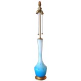 Marbro Blue Glass Lamp