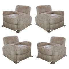 Set of 4 Jay Spectre Club Chairs