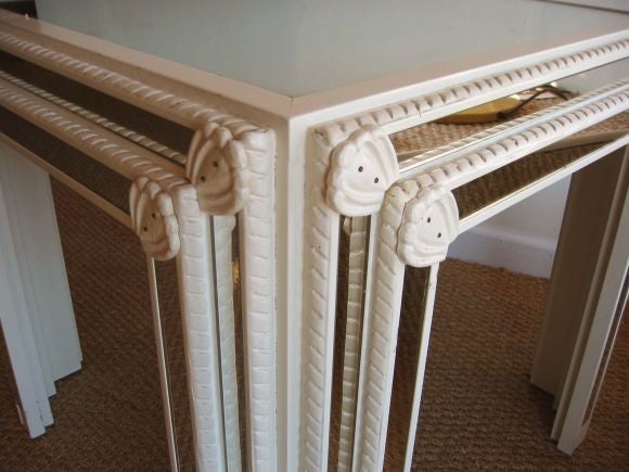 Pair of Mirrored Tables