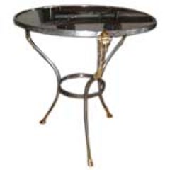 Round Classical End Table with Marble Top 4