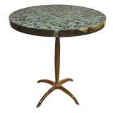 Round Tile Top Side Table