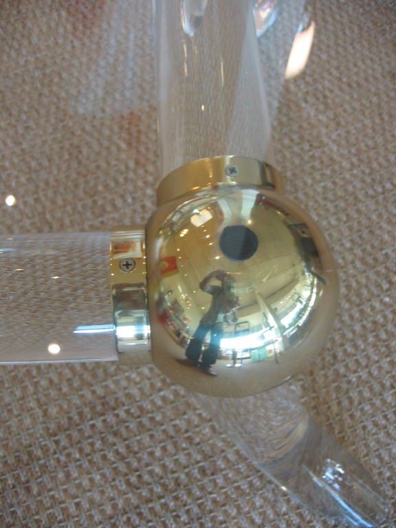 Lucite Tusk Table   SALE 1