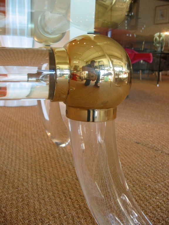 Lucite Tusk Table   SALE 3