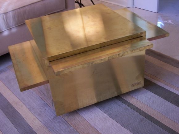 Gabriella Crespi (signed) "Magic Cube" Coffee Table