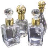 Set of Four Gorgeous Crystal Decanters