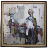 Modern Abstract Oil on Canvas