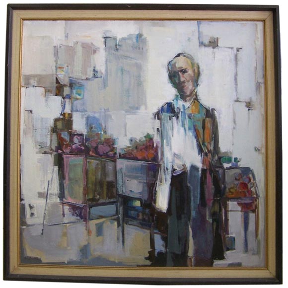 Modern Abstract Oil on Canvas