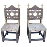 Great Pair of African Tribal Chairs