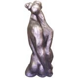 Signed Carbonell "Couple in Unison" Table Sculpture