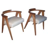 Set of Four Compass Armchairs