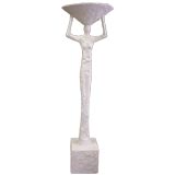 French Plaster Torchiere (Giacometti style)