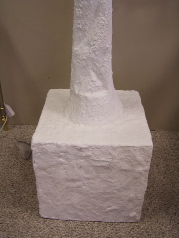 Resin French Plaster Torchiere (Giacometti style)