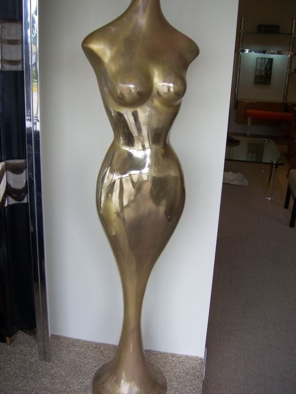 Mid-20th Century Full Length Mannequin in Mercury Finish from Marshall Fields