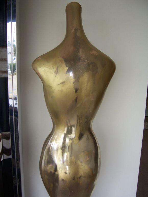 Full Length Mannequin in Mercury Finish from Marshall Fields 1