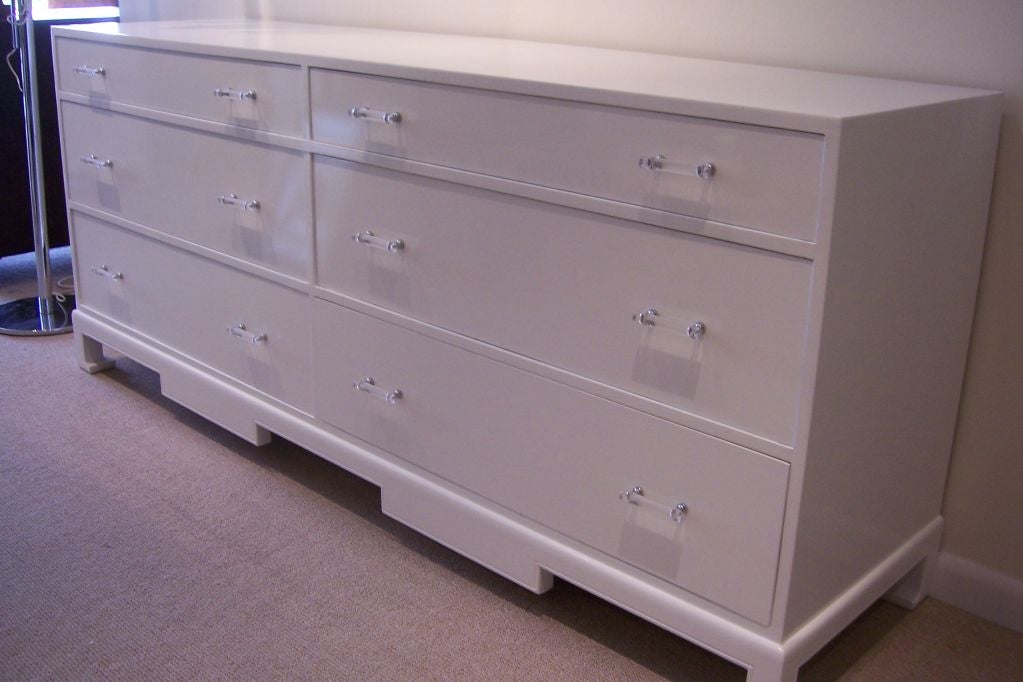 A Modern  Dresser in White Lacquer